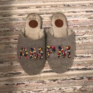 Anthropologie Beaded AM/PM slippers